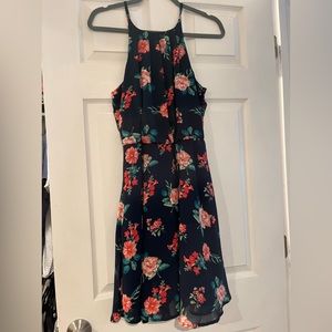 Woman’s floral dress